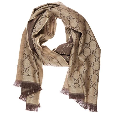 brown gucci scarf women's|gucci scarf unisex.